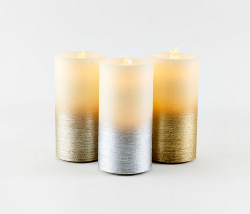 Ombre Metallic Water Wick Candle