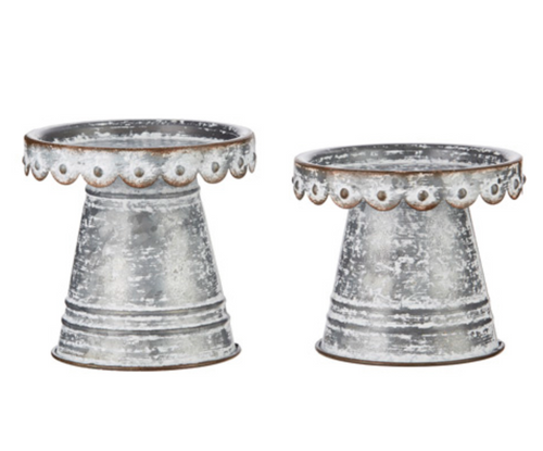 Scalloped Candle Holders