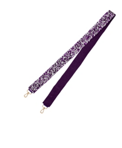Sequin Strap - Purple and White Mixed Sequins
