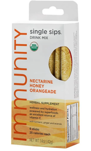 Immunity Nectarine Honey Orangeade Single Sips