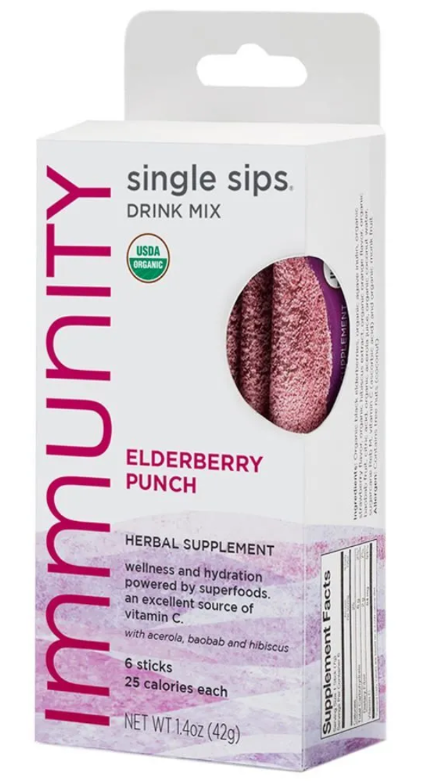 Immunity Elderberry Punch Single Sips
