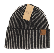 Contrasting Striped Cuff C.C Beanie