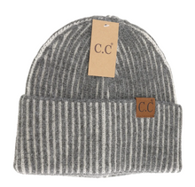 Contrasting Striped Cuff C.C Beanie