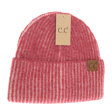 Contrasting Striped Cuff C.C Beanie