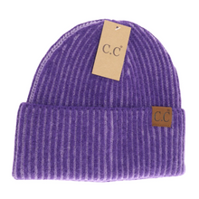 Contrasting Striped Cuff C.C Beanie