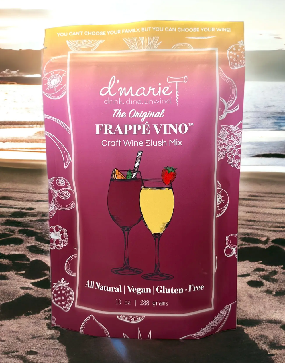 Original Frapp Vino Frozen Wine Cocktail Slush Mix Ginger s Uptown original-frapp-vino-frozen-wine-cocktail-slush-mix-ginger-s-uptown
