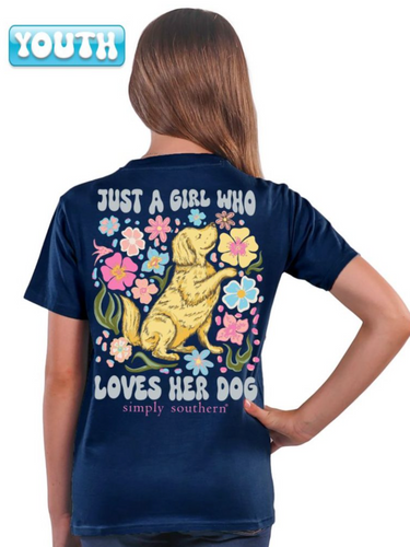 Simply Southern Loved Dog Youth Graphic Tee