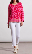 Long Sleeve Crew Neck Pointelle Sweater