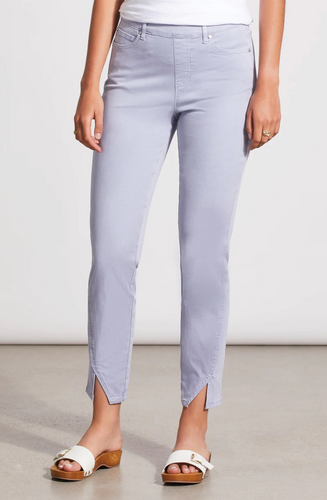 Pull-On Ankle Pant w/ Front Slit