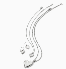 Cascade Heart Reversible French Wire Earrings
