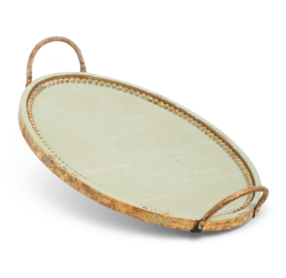 Antique Green Tray