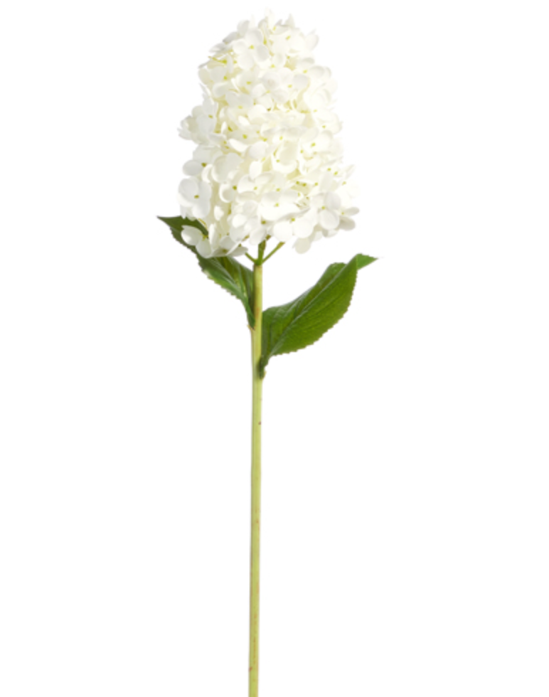 Real Touch White Hydrangea Stem