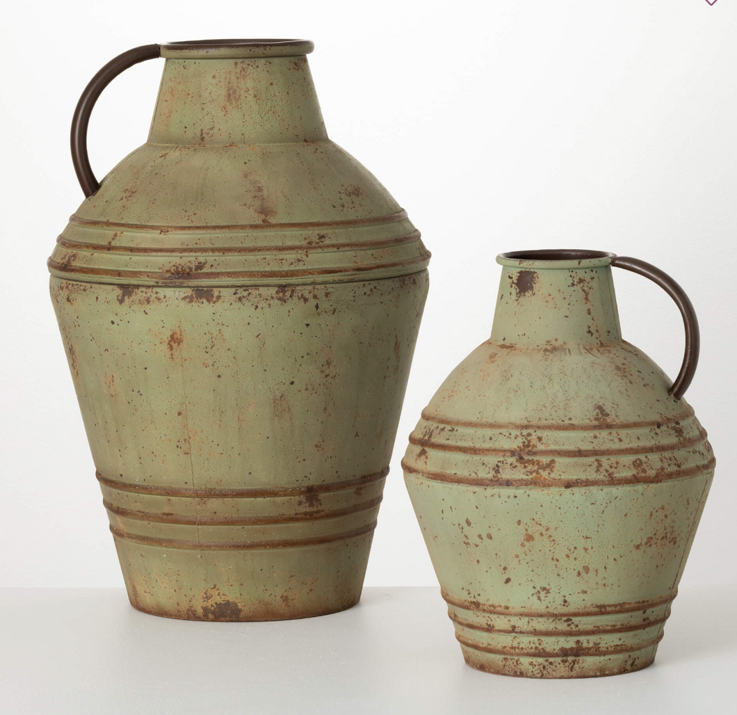 Oversized Patina Jugs