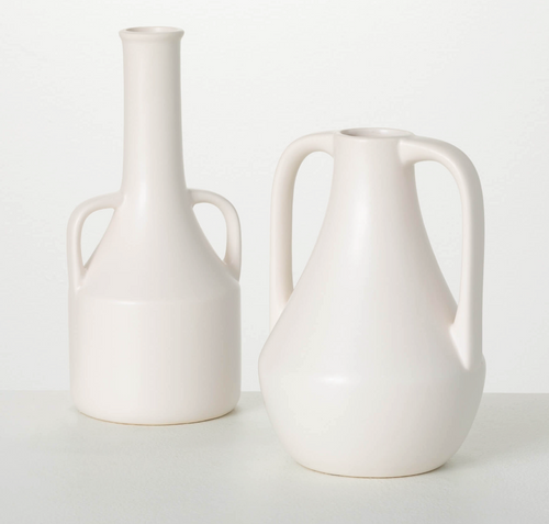 Modern White Jug Vases