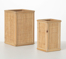 Wood & Seagrass Containers