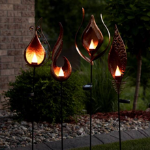 Swirl Flame LED Garden Stake