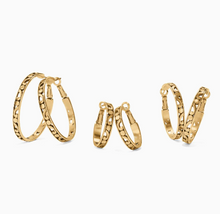 Contempo Gold Large Hoop Earrings