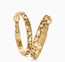 Contempo Gold Medium Hoop Earrings