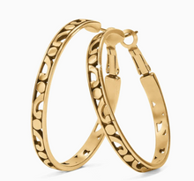 Contempo Gold Large Hoop Earrings