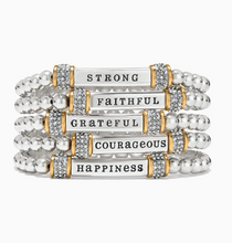 Meridian Strong Two Tone Stretch Bracelet