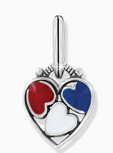 Patriotic Heart Charm