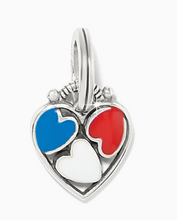 Patriotic Heart Charm