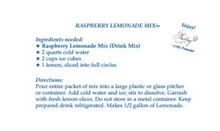 Raspberry Lemonade Mix