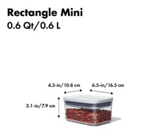 POP Container - Rectangle Mini (0.6 Qt)