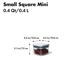 POP Container - Small Square Mini (0.4 Qt)