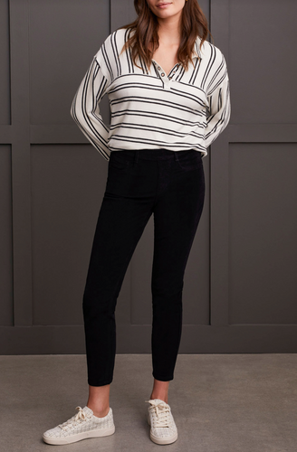 Audrey Pull-On Slim Ankle Pants