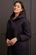 Cocoon Mini-Quilted Dolman Coat w/Snap Front