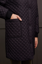 Cocoon Mini-Quilted Dolman Coat w/Snap Front