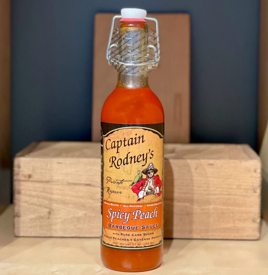 Captain Rodney's Private Reserve - Spicy Peach Barbeque Boucan Sauce