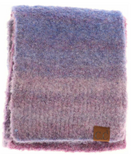 Multi-Colored Mohair Oblong C.C Scarf