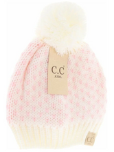 Kids Heart Knit Pom C.C Beanie