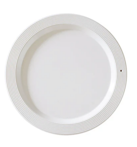 Melamine Round Platter Pinstripes