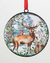 Rustic Deer Disc Ornament