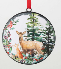 Rustic Deer Disc Ornament