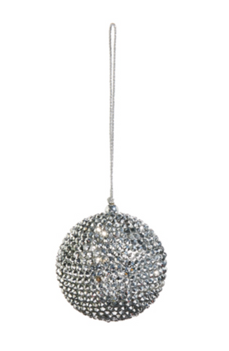 Silver Rhinestone Ornament