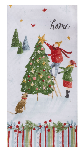 Magical Winterland Tree Dual Purpose Terry Towel