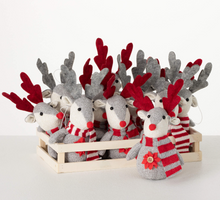 Plush Reindeer Ornaments