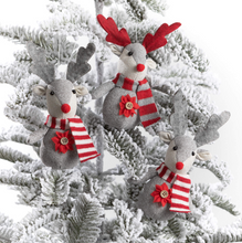 Plush Reindeer Ornaments