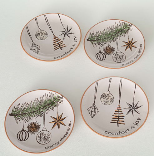 Scandi Ornament Snack Plates