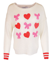 Simply Southern Bow & Heart Sweater