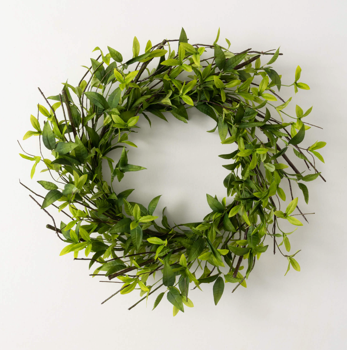 Ruscus and Twig Wreath - Thumbnail 2