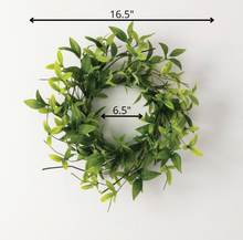 Ruscus and Twig 6.5" Accent Ring