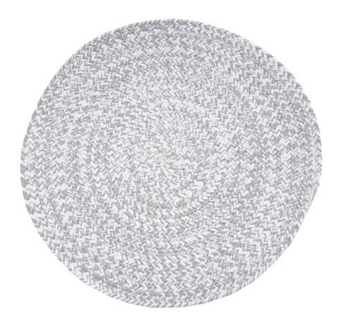 Silver Sage/White Braided Placemat