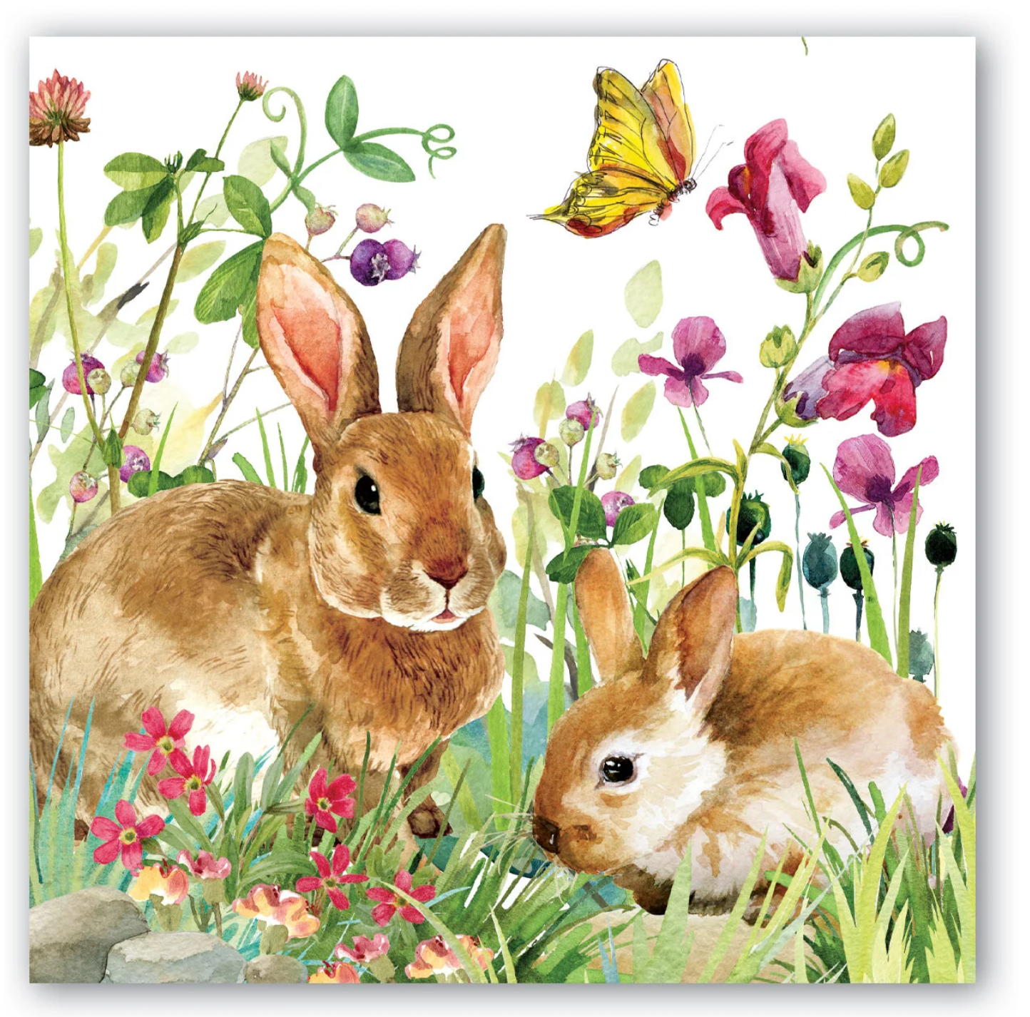 Bunny Meadow Luncheon Napkins - Thumbnail 2