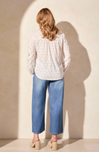 Lace Applique Long Sleeve Blouse