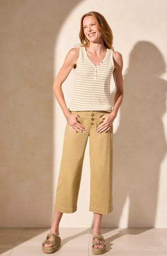 Audrey Comfort Stretch Wide Leg Crop Jeans
